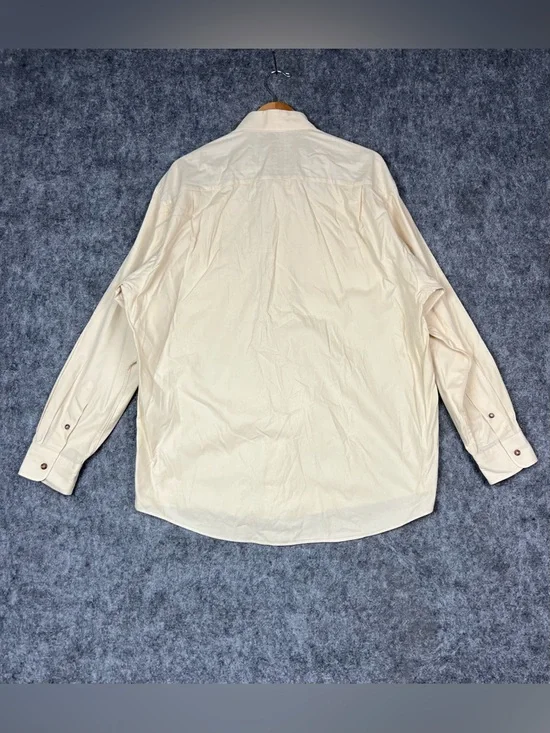 Burberry London cream button up shirt Size XL #luxury #menswear Made In USA - Picture 4 of 10